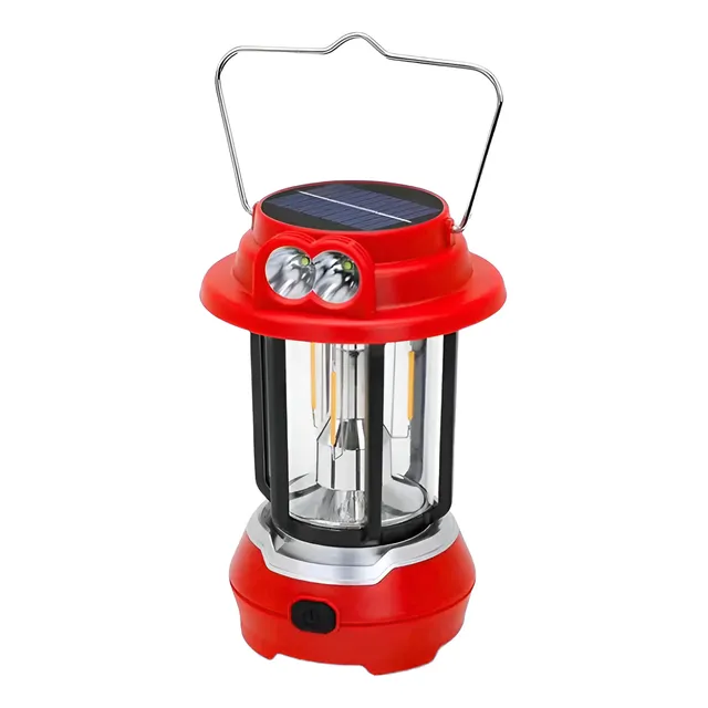 Lampara Led Camping Multiuso Colgante Recargable Solar Usb