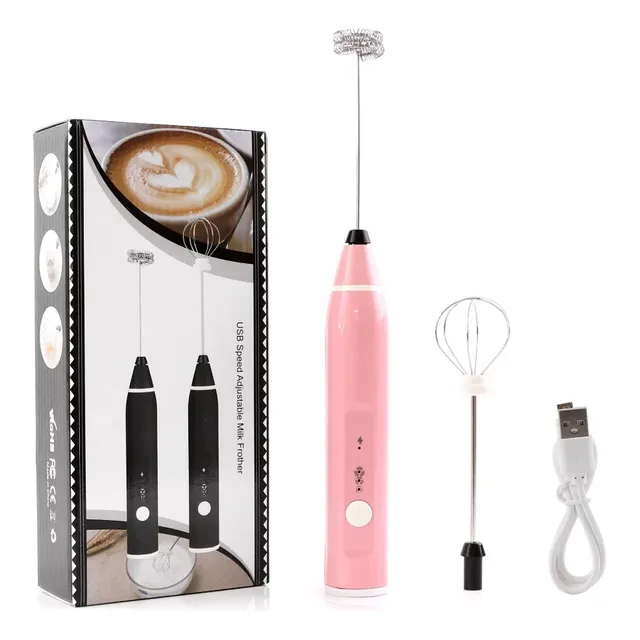 Mini Batidor Revolvedor Café Y Espuma Leche Recargable Usb