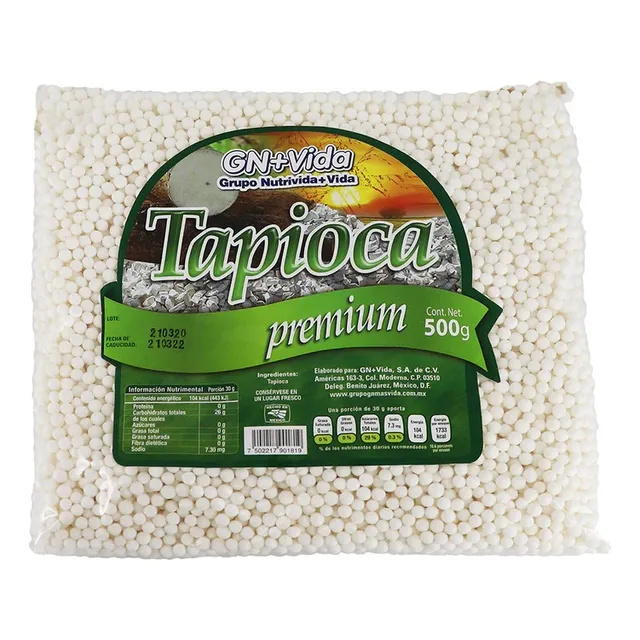 Tapioca Perla Cereal Premium 500gr  Gn+vida
