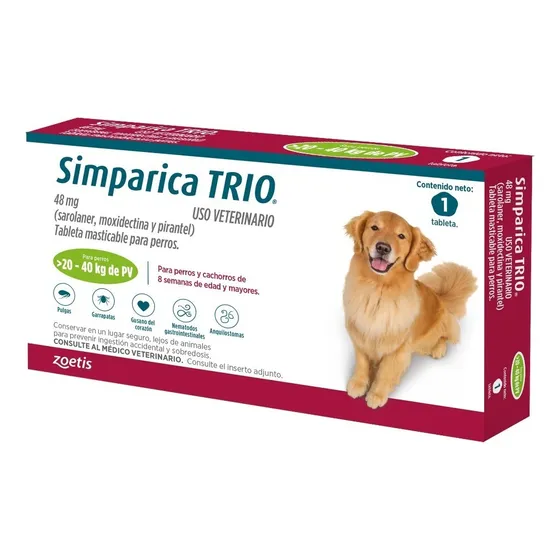 Simparica Perros 20 A 40 | MercadoLibre 📦