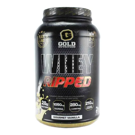 Whey Ripped Gold Nutrition Proteína Con Quemador De Grasa Sabor Vainilla