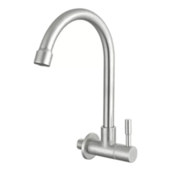 Grifo Unitario Ac Inox Pared Pico Alto Palito Rimontti 51913