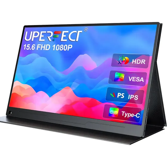 Monitor portátil Uperfect de 15,6 polegadas, 1080p FHD USB-c