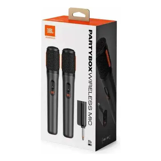 Micrófono Jbl Partybox Inalámbrico X 2 Recargable Color Negro | Cuotas sin interés