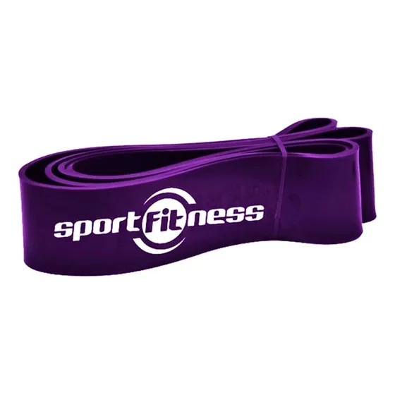 Banda De Poder Elástica Morada Sportfitness 50/75 Lb Tension Color Morado