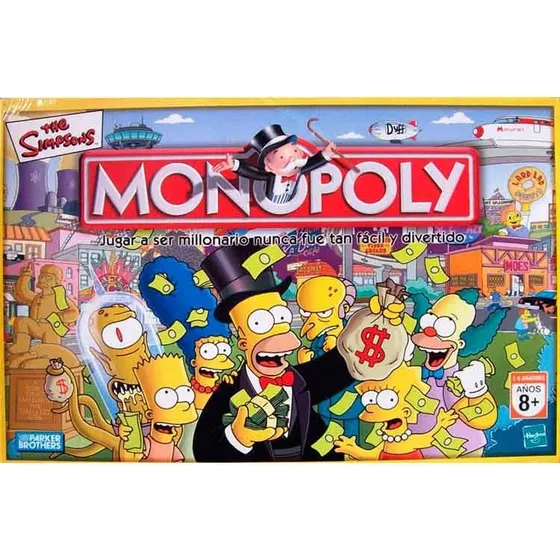 Juego De Mesa Monopoly Los Simpsons 9770 Licencia Hasbro