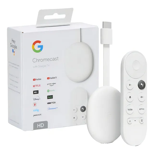 Google Chromecast 4 generación con Google TV blanco