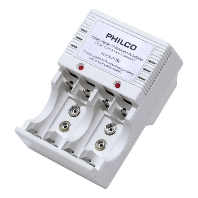 Cargador De Pilas Recargables Aa Aaa Y Baterias De 9v