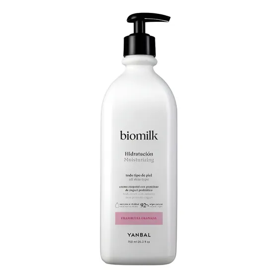 Crema Corporal Biomilk Hidratante Frambuesa Granada Yanbal 750ml | Cuotas sin interés