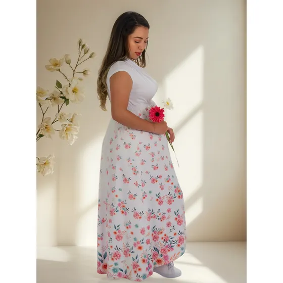 Vestido Materno Casual Fresco Y Elástico Moda De Embarazada