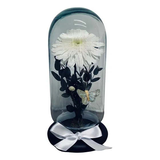 Gerbera Eterna 22 Cm Flor Preservada En Capelo Bala