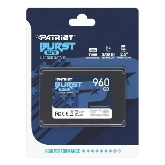 Disco Duro Solido Patriot Sata Iii 960gb 2,5 Pulgadas