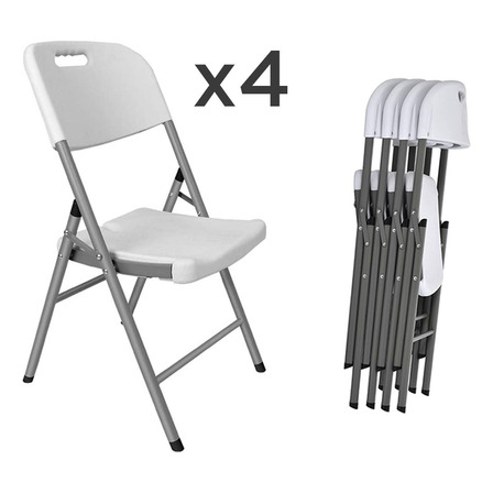 Set 4 Sillas Vanlig® Plegables Plástico Fiestas Y Eventos Set 4 Sillas Vanlig® Plegables Plástico Fiestas Y Eventos