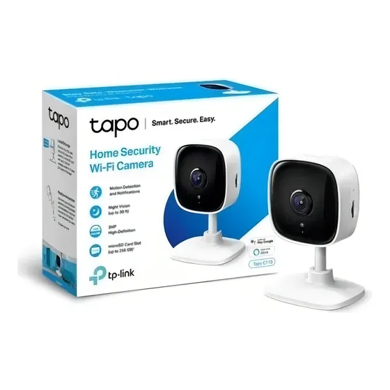 Câmera Segurança Tp-link Tapo C110 Smart 3mp Cor Branco