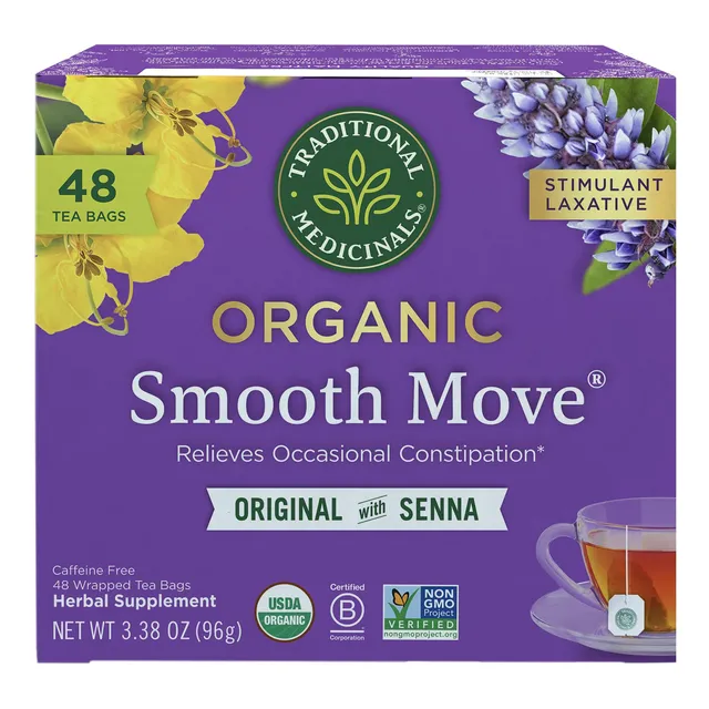 Tea Traditional Medicinals Organic Smooth Move, 48 Bolsitas