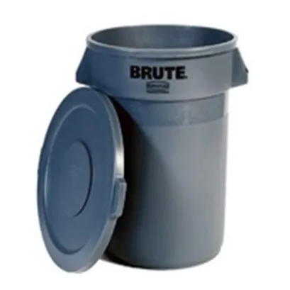 Pipote Contenedor C/tapa Gris 120lt 2631 Rubbermaid I. Xavi