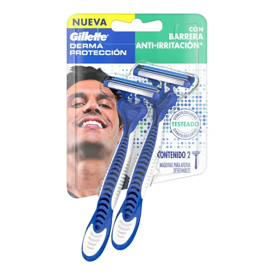 Máquina De Afeitar Gillette Derma Protección 2 U