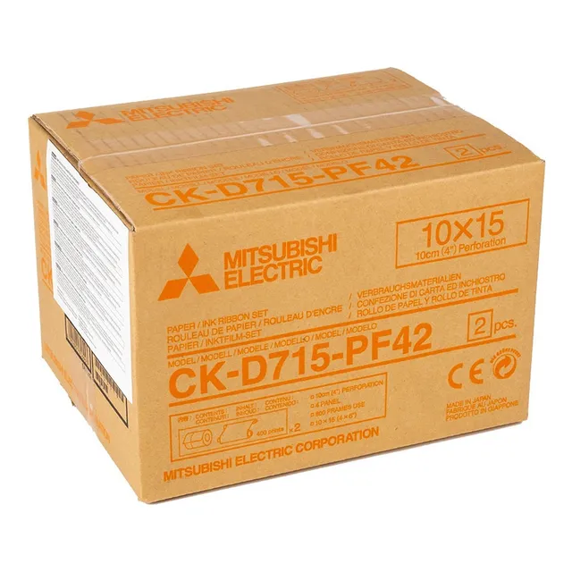 Kit Papel Térmico Mitsubishi Ck-d746-pf33 Color Blanco