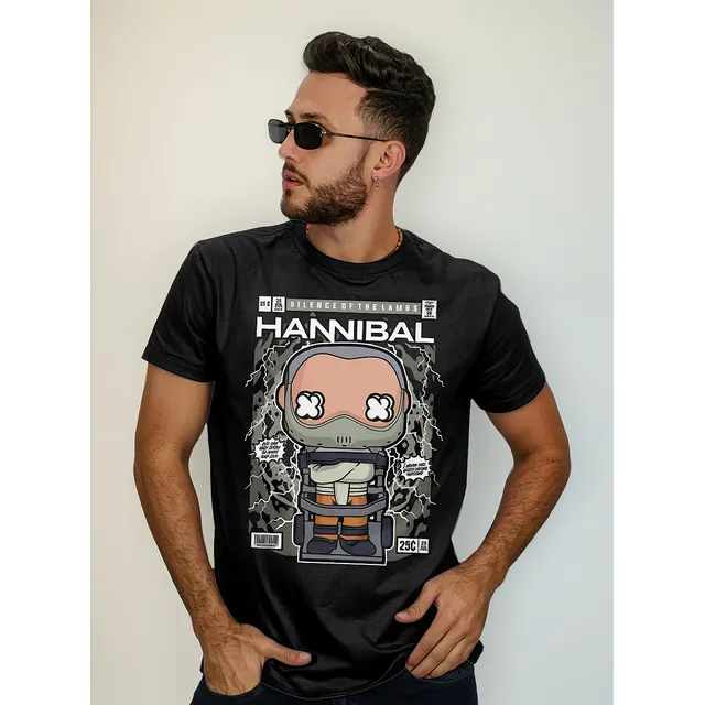 Remera Hannibal Lecter Funko Cine Suspenso Algodón Premium