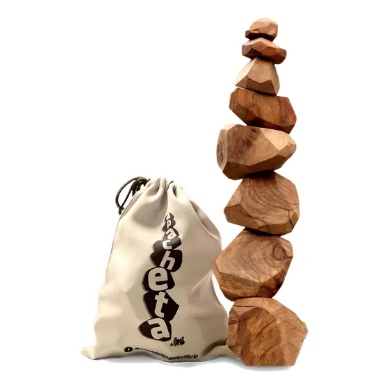 Juego De Equilibrio Zen Apacheta - Hecho A Mano Y Único