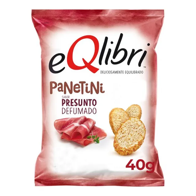 Snack Presunto Defumado Eqlibri Panetini Pacote 40g