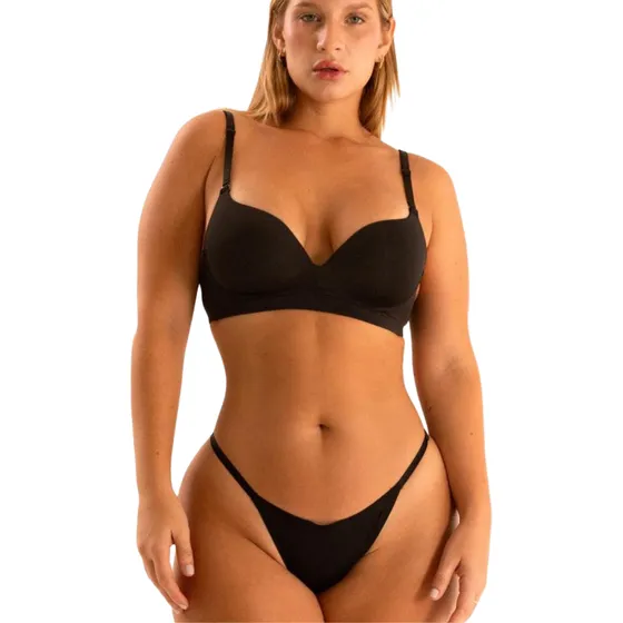 Conjunto Bustier Soft Sin Aro Microfibra Art2068.andressa