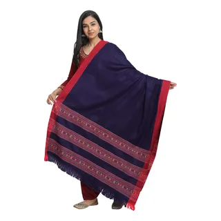 Zamour Chal De Lana Kullu Himachali Para Mujer, 40.0 X 80.2 Zamour Chal De Lana Kullu Himachali Para Mujer, 40.0 X 80.2