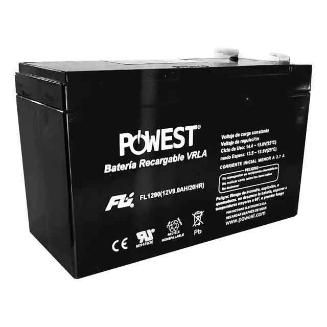 Bateria Powest 12v 9ah Ups Recargable Alarma Cerco Seca
