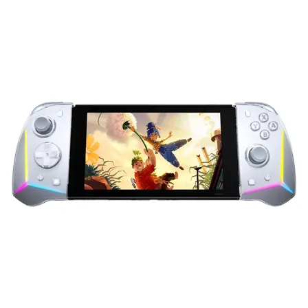Controle Sem Fio Easysmx S15 Para Nintendo Switch/oled Branco, Giroscópio de 6 eixos, NFC, efeito Hall
