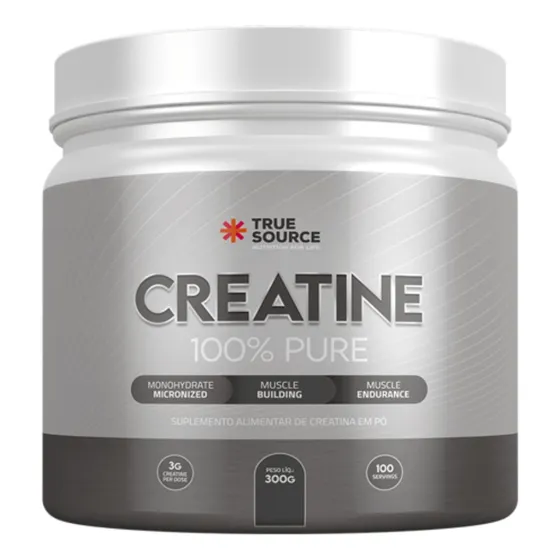 Creatina 100% Pura - 300g Grow Thiso Soldiers - True Source Sabor Sem Sabor