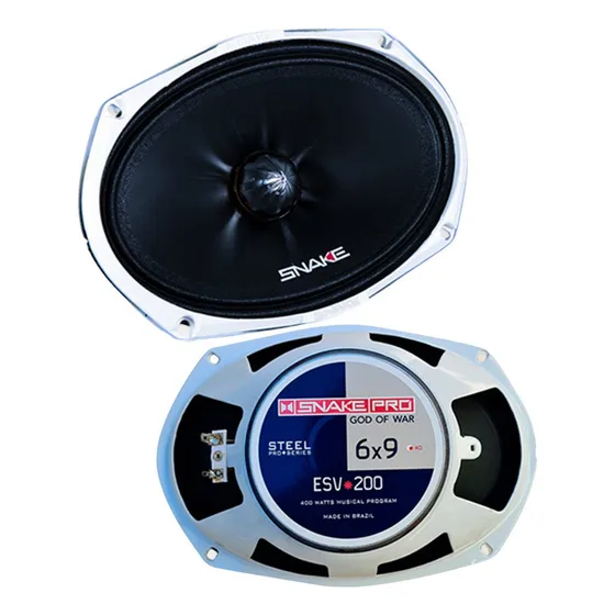 Alto Falante 6x9 Snake 400w Rms 800w Pmpo 4ohms Esv200 Par Cor Branco