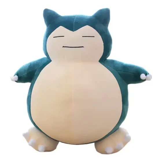 Peluche Snorlax Pokémon, bonita y cómoda figura azul y beige | Cuotas sin interés