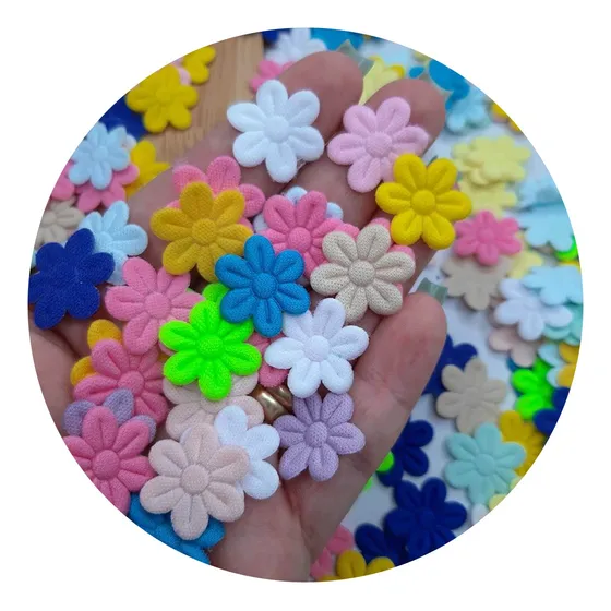 Aplique Florzinha 2cm 100 Unidade - Escolha As Cores Pelo N