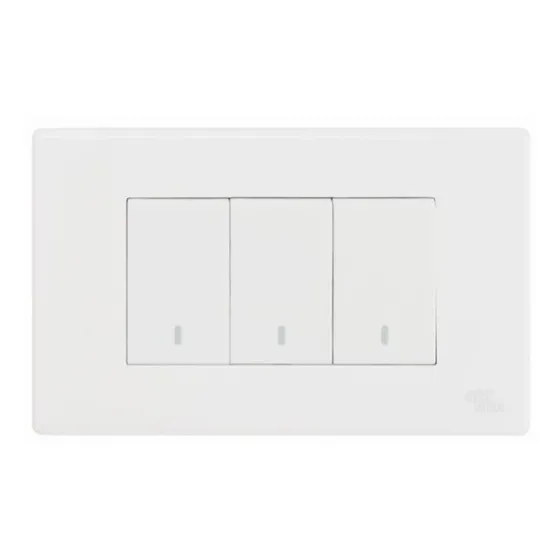 Interruptor Domiciliario Triple 9/32 A81 Blanco