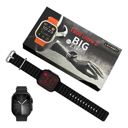 Reloj Inteligente T900 Ultra Smartwatch Carga Inalámbrica Negro Negro