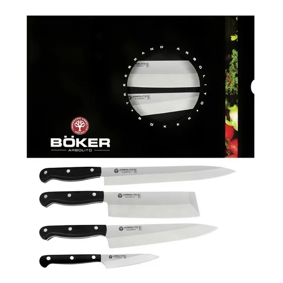 Set Juego Deba Sashimi Nakiri Utility Sushi Boker Arbolito Color Negro
