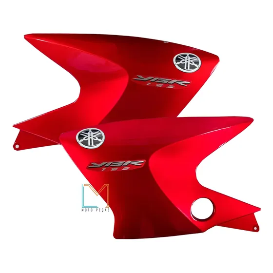 Kit Carenagem Par Aba Tanque Ybr 125 Factor Com Adesivo