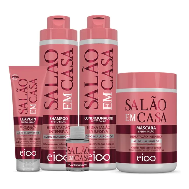 Kit Tratamento Eico Salão Em Casa Hidratação Intensiva