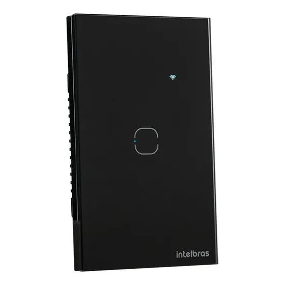 Interruptor Smart Wi-fi Touch 1 Tec Preto Intelbras Ews 1001