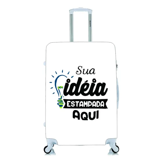 Capa Protetora Para Mala Viagem Personalizada Com Sua Imagem