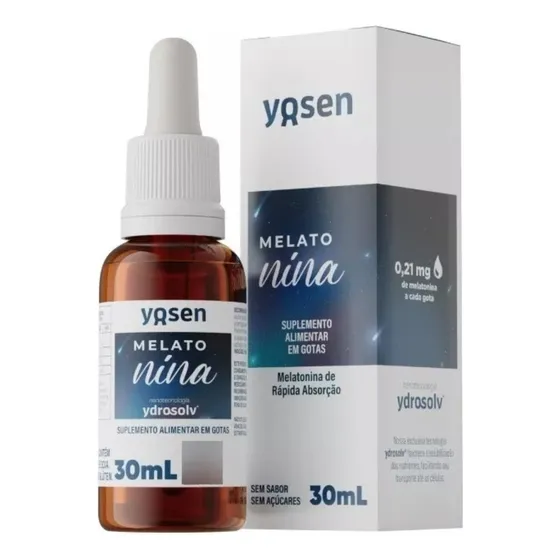 Melatonina Líquida 0,21mg Cada Gota Ydrosolv 30ml Yosen Sabor Sem sabor