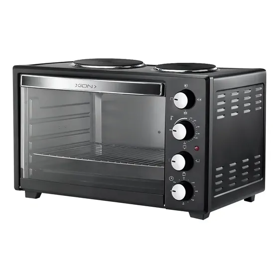 Horno Eléctrico 53 Litros Xion Tostador 2 Discos Eléctrico Negro | Cuotas sin interés