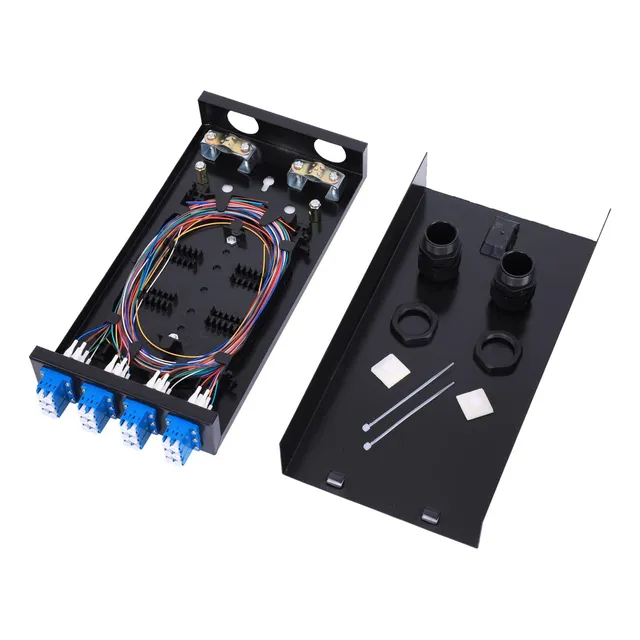 Caja De Fibra Lc-os1 Montada En Pared De 12