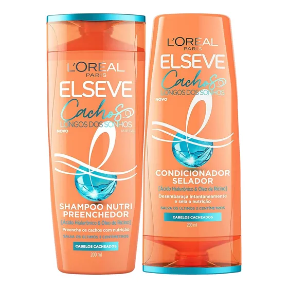 Kit Shampoo E Cond Elseve Cachos Longos Dos Sonhos 200ml