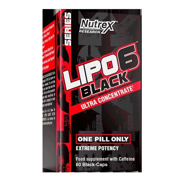 Lipo 6 Black Uc 60 Caps Nutrex, Termogénico