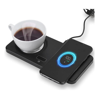 Calentador De Tazas De Café, Cargador Inalámbrico Qi Para Te Calentador De Tazas De Café, Cargador Inalámbrico Qi Para Te