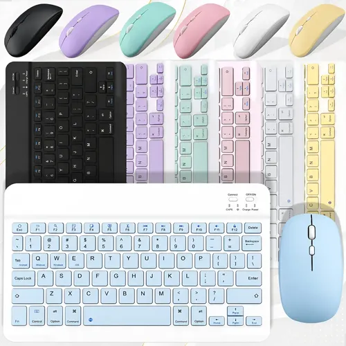 Kit Teclado e Mouse Bluetooth Recarregável para Mac e Windows XZY