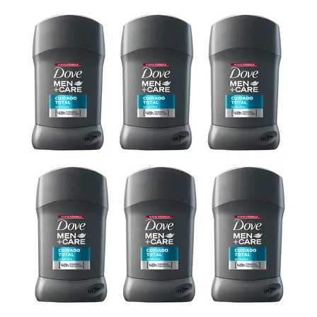 Desodorante Dove Cuidado Total Antitransp. Pack X6