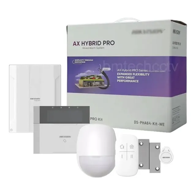 Kit De Alarma Hikvision Ax Pro Hibrido Seguridad App
