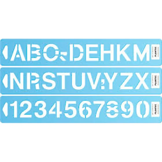 Letrografo Letras Y Números Plantec 50mm(2250)